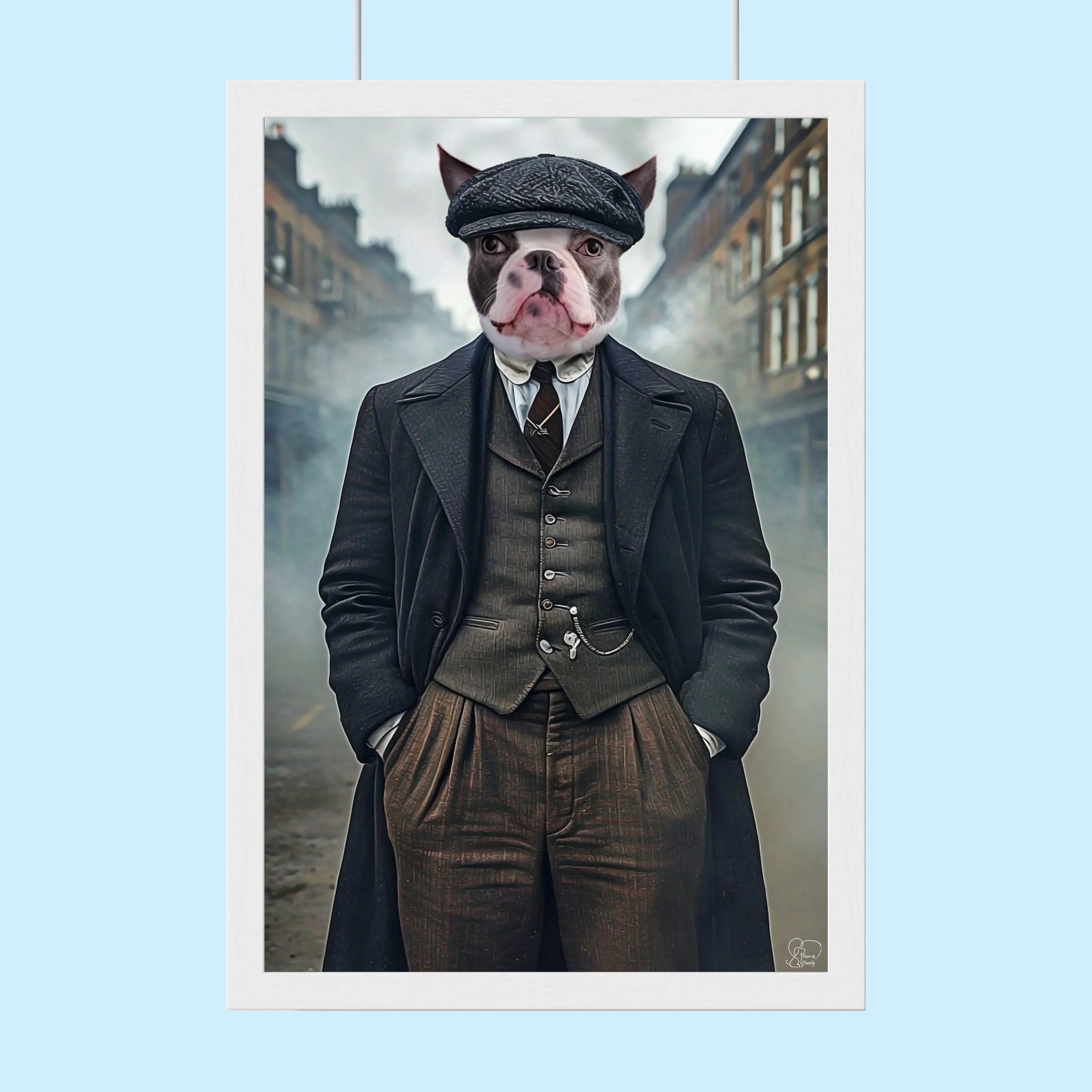 Peaky Blinders Pet Portrait - Custom Pet Portrait